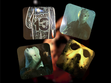 Load image into Gallery viewer, Friday the 13th Jason Voorhees Coaster 4 Pack (Cork)