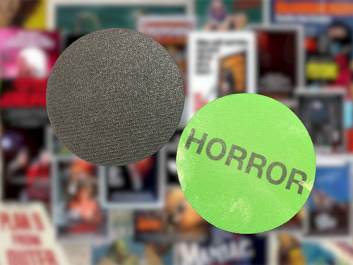 Horror Genre Coaster Koozie Mousepad Rubber Horror Label Horror Sticker