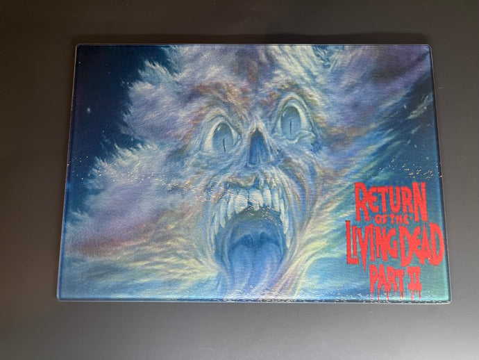 Return Of The Living Dead Part 2 Sublimated Glass Cutting Board