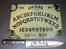 Load image into Gallery viewer, Ouija Sublimated Glass Cutting Board With/Without Knife