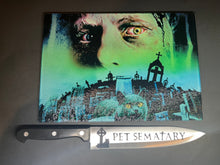 Load image into Gallery viewer, Pet Sematary 1989 Sublimated Glass Cutting Board With Matching Knife