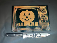 Load image into Gallery viewer, Halloween 3 Sublimated Glass Cutting Board With/Without Matching Knife