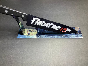 Friday The 13th Jason Voorhees Kitchen Knife With/Without Sublimated Stand