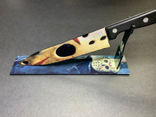 Load image into Gallery viewer, Friday The 13th Jason Voorhees Kitchen Knife With/Without Sublimated Stand