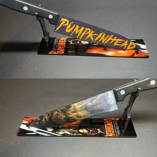 Pumpkinhead 1988 Kitchen Knife With Sublimated Stand