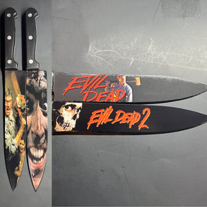 Evil Dead 1 & 2 Set With Sublimated Stands