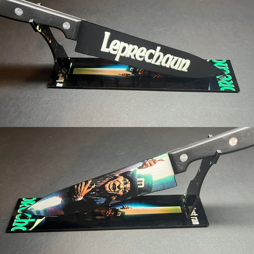 Leprechaun Kitchen Knife With Sublimated Stand