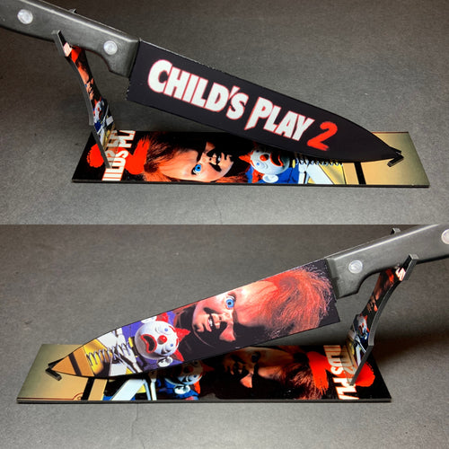 Child's Play 2 Chucky Good Guy Doll Kitchen Knife With/Without Sublimated Stand