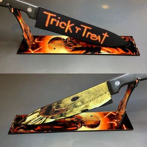 Trick R Treat Knife With/Without Sublimated Stand