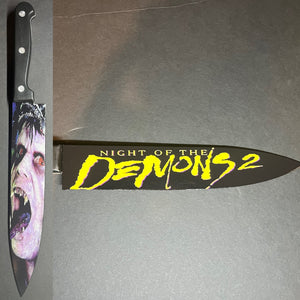 Night Of The Demons 2 1994 Kitchen Knife With Sublimated Stand
