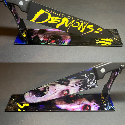 Night Of The Demons 2 1994 Kitchen Knife With Sublimated Stand