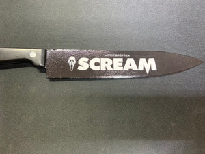 Scream Ghost Face Wes Craven Kitchen Knife With Sublimated Stand