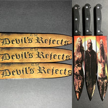 Load image into Gallery viewer, The Devil&#39;s Rejects Rob Zombie Knife Set With Sublimated Stands