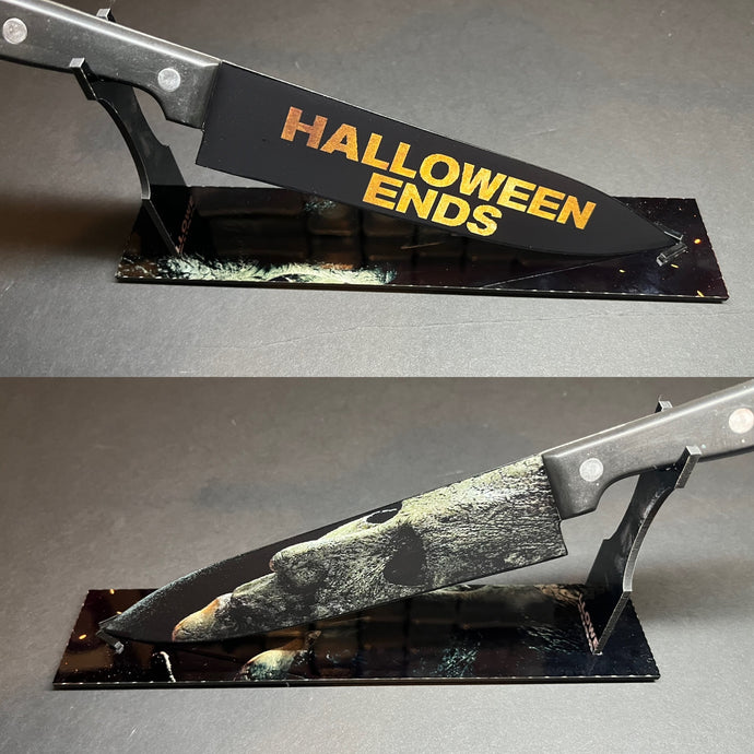 Halloween Ends Knife With Sublimated Stand