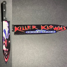 Load image into Gallery viewer, Killer Clowns From Outer Space Knife With Sublimated Stand