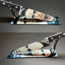 Load image into Gallery viewer, Ted Bundy Serial Killer Horror Kitchen Knife With/Without Sublimated Stand
