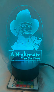 Freddy Krueger Night Light on Elm Street Nightmare Desk Light