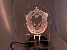 Load image into Gallery viewer, Pennywise Night Light Stephen King It Desk Light