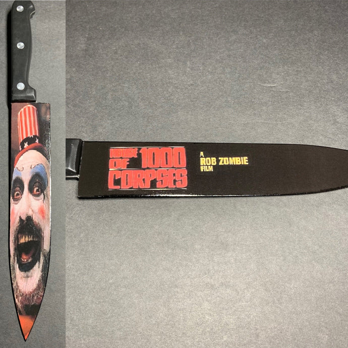 Captain Spaulding House of 1000 Corpses Kitchen Knife With/Without Sublimated Stand