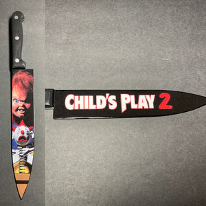 Child's Play 2 Chucky Good Guy Doll Kitchen Knife With/Without Sublimated Stand