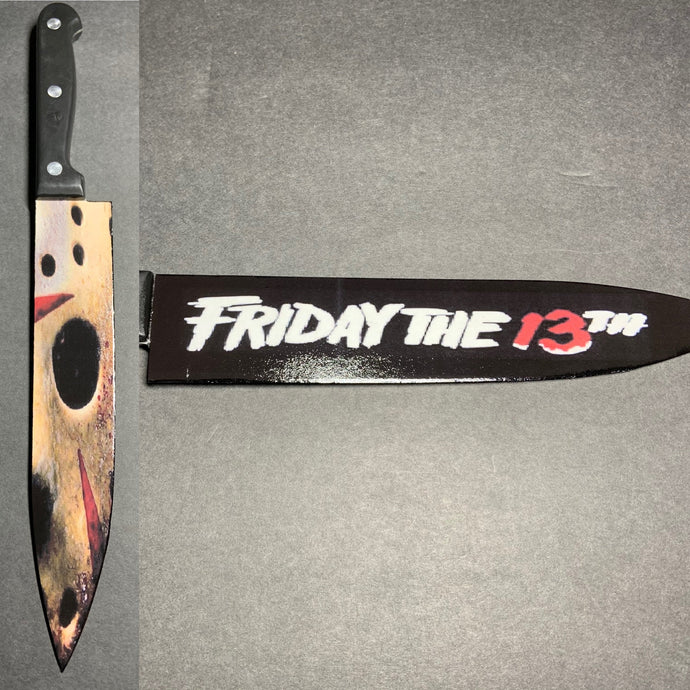 Friday The 13th Jason Voorhees Kitchen Knife With/Without Sublimated Stand