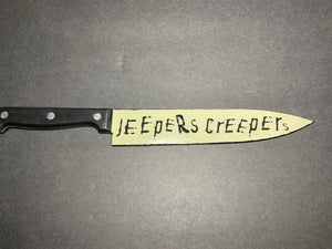 Jeepers Creepers 2001 Knife With/Without Sublimated Stand