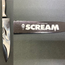 Load image into Gallery viewer, Scream Ghost Face Wes Craven Kitchen Knife With Sublimated Stand