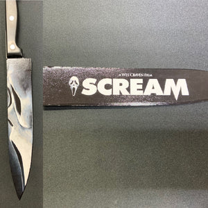 Scream Ghost Face Wes Craven Kitchen Knife With Sublimated Stand